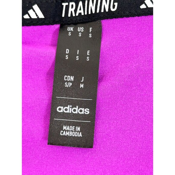 Adidas Men’s Training Tank Top Purple Blue S Logo Slim Activewear Gym Workout - Picture 4 of 15